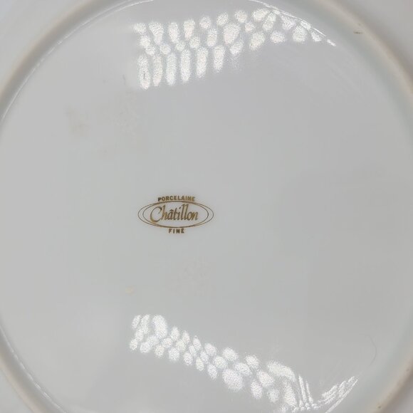 Vintage Chatillon Porcelain Fine Plate – Woman with Rose – Made in Japan - Picture 4 of 5